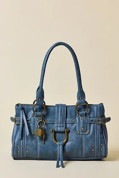 Bdg Karlie Lock Shoulder Bag In Twilight Blue, Women's At Urban Outfitters