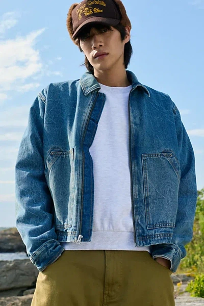 Bdg Kasper Denim Work Jacket In Blue, Men's At Urban Outfitters