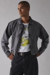 Bdg Kasper Twill Work Jacket In Black, Men's At Urban Outfitters In Gray