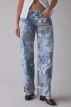 Bdg Kayla Cotton Canvas Low-rise Pant In Blue, Women's At Urban Outfitters In Blue