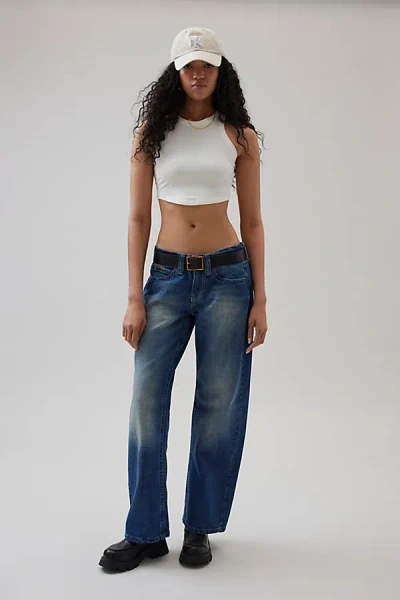 Bdg Kayla Low Rider Low-rise Jean In Indigo, Women's At Urban Outfitters In Blue