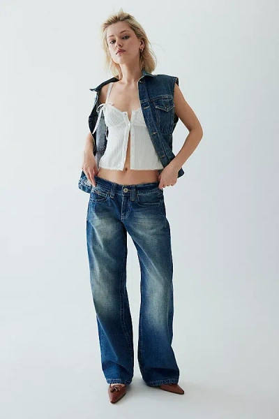 Bdg Kayla Low-rise Jean In Indigo, Women's At Urban Outfitters