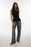 Bdg Kayla Printed Low-rise Jean In Snake Print, Women's At Urban Outfitters In Multicolor
