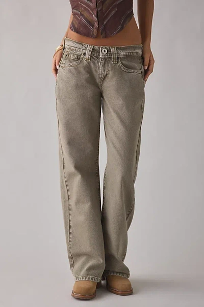 Bdg Kayla Low-rise Jean In Olive Tan, Women's At Urban Outfitters In Brown