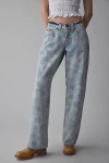 Bdg Kayla Printed Low-rise Jean In Floral, Women's At Urban Outfitters
