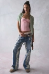 Bdg Kayla Printed Low-rise Jean In Light Vintage, Women's At Urban Outfitters