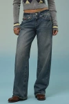 Bdg Kayla Printed Low-rise Jean In Pinstripe Tinted, Women's At Urban Outfitters