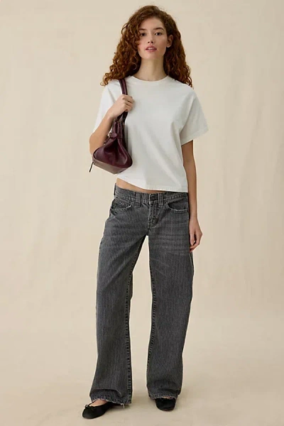 Bdg Kayla Printed Low-rise Jeans In Washed Black, Women's At Urban Outfitters