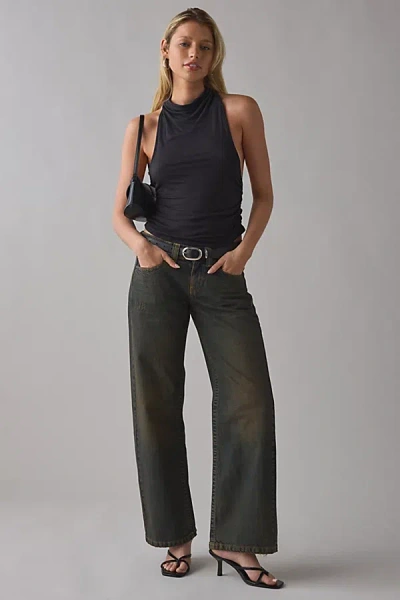 Bdg Kayla Wash Effect Low-rise Jean In Brown Wash, Women's At Urban Outfitters