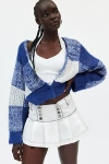 Bdg Lewis Cardigan In Blue, Women's At Urban Outfitters