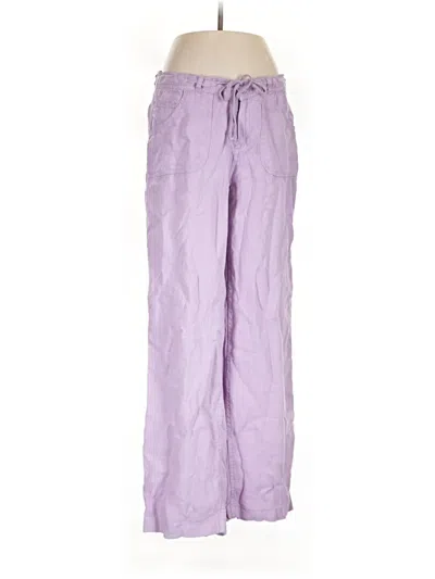 Pre-owned Bdg Linen Pants In Purple