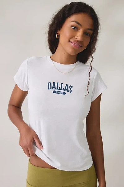 Bdg Local Graphic Short Sleeve Spill The Tee In Dallas, Women's At Urban Outfitters In Brown