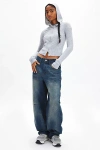 Bdg Logan Buckle Baggy Barrel Jean In Dark Green, Women's At Urban Outfitters