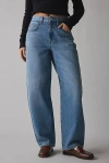 Bdg Logan Buckle Baggy Barrel Jean In Largo Blast, Women's At Urban Outfitters