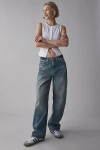 Bdg Logan Buckle Baggy Barrel Jean In Smokey Texas, Women's At Urban Outfitters