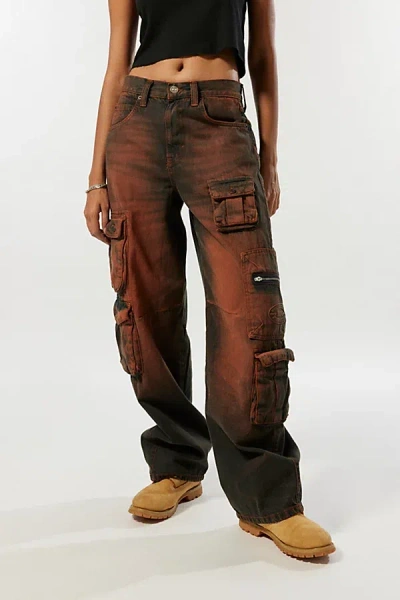 Bdg Logan Extreme Cargo Pocket Baggy Boyfriend Jean In Brown, Women's At Urban Outfitters