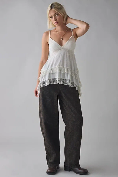 Bdg Logan Printed Buckle Baggy Barrel Jean In Ocleot, Women's At Urban Outfitters