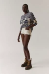 Bdg Lola Denim Micro Short In Cream, Women's At Urban Outfitters