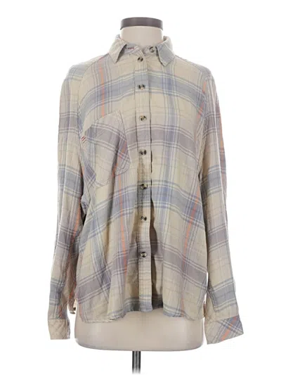 Pre-owned Bdg Long Sleeve Blouse In Gray