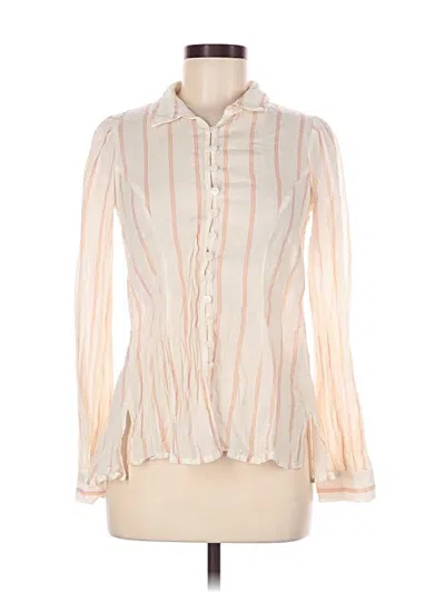 Pre-owned Bdg Long Sleeve Blouse In Ivory