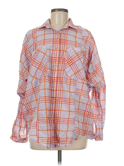 Pre-owned Bdg Long Sleeve Blouse In Orange