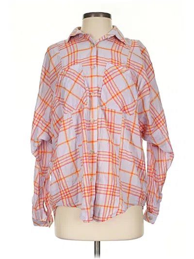 Pre-owned Bdg Long Sleeve Blouse In Orange