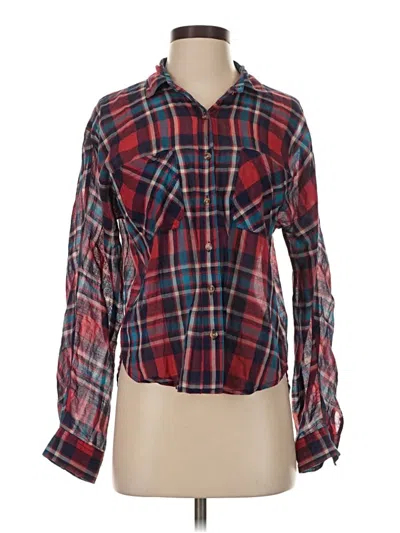 Pre-owned Bdg Long Sleeve Blouse In Red