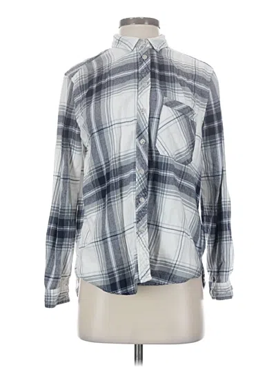 Pre-owned Bdg Long Sleeve Blouse In Silver