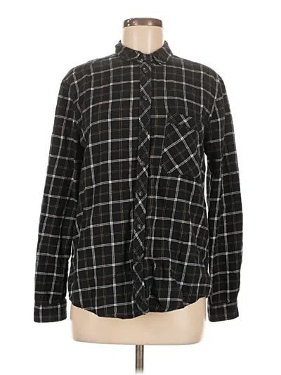 Pre-owned Bdg Long Sleeve Button Down Shirt In Black