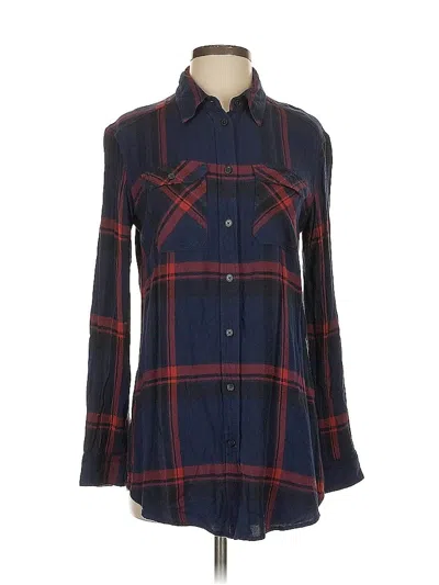 Pre-owned Bdg Long Sleeve Button Down Shirt In Blue