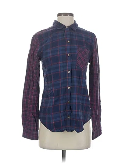 Pre-owned Bdg Long Sleeve Button Down Shirt In Blue