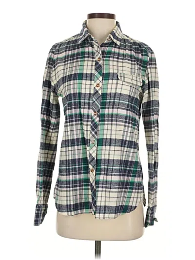 Pre-owned Bdg Long Sleeve Button Down Shirt In Blue