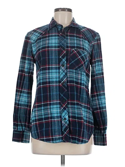 Pre-owned Bdg Long Sleeve Button Down Shirt In Blue