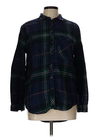 Pre-owned Bdg Long Sleeve Button Down Shirt In Blue
