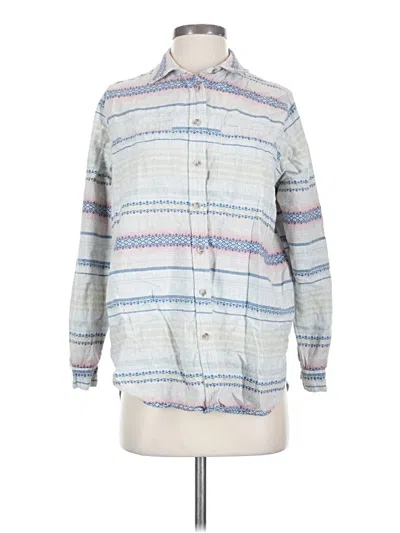 Pre-owned Bdg Long Sleeve Button Down Shirt In Blue