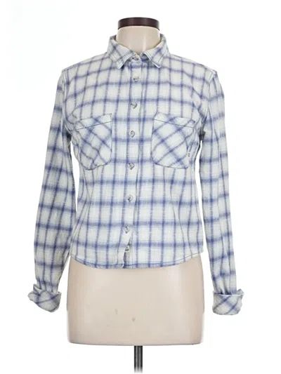 Pre-owned Bdg Long Sleeve Button Down Shirt In Blue