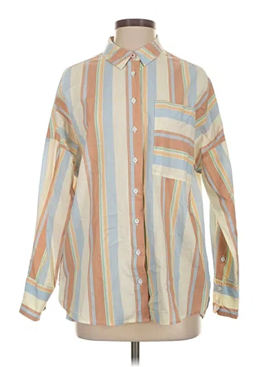 Pre-owned Bdg Long Sleeve Button Down Shirt In Brown
