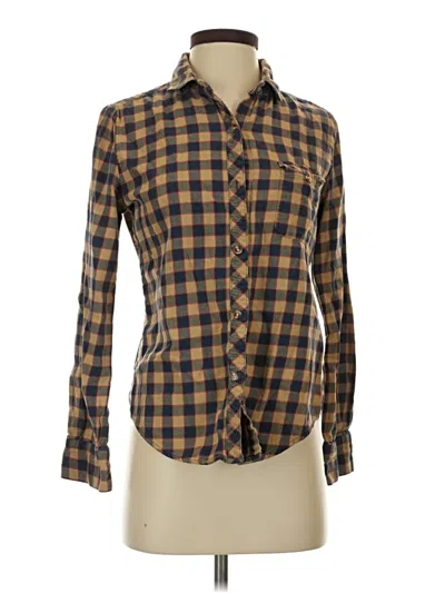 Pre-owned Bdg Long Sleeve Button Down Shirt In Brown