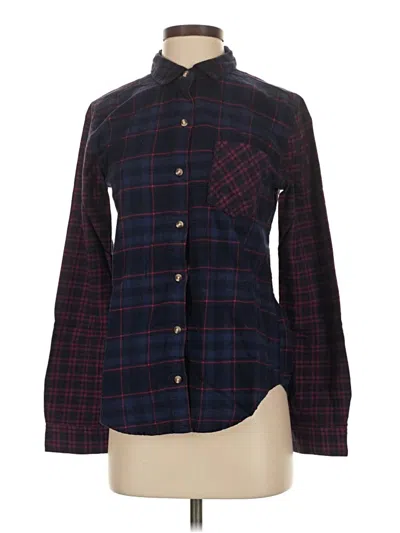 Pre-owned Bdg Long Sleeve Button Down Shirt In Burgundy