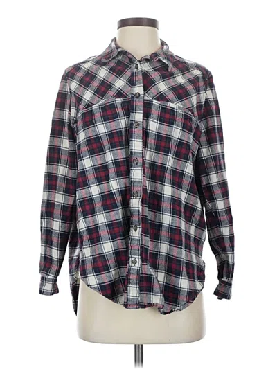 Pre-owned Bdg Long Sleeve Button Down Shirt In Burgundy