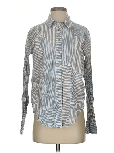 Pre-owned Bdg Long Sleeve Button Down Shirt In Gray