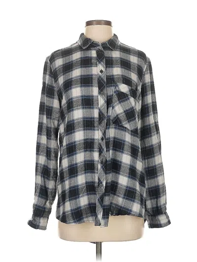 Pre-owned Bdg Long Sleeve Button Down Shirt In Gray