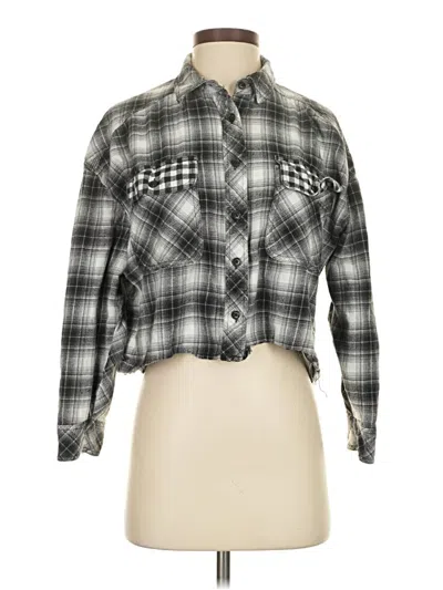 Pre-owned Bdg Long Sleeve Button Down Shirt In Gray