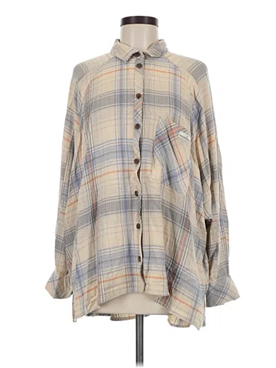 Pre-owned Bdg Long Sleeve Button Down Shirt In Gray