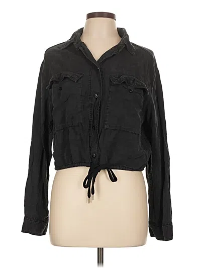 Pre-owned Bdg Long Sleeve Button Down Shirt In Gray