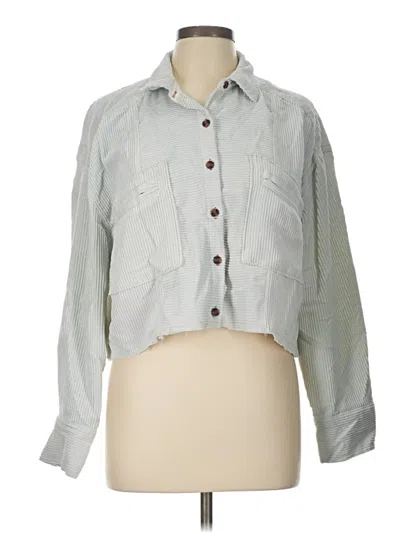 Pre-owned Bdg Long Sleeve Button Down Shirt In Gray