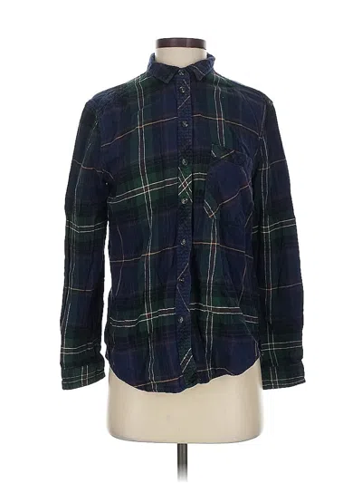 Pre-owned Bdg Long Sleeve Button Down Shirt In Green