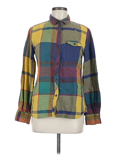 Pre-owned Bdg Long Sleeve Button Down Shirt In Green