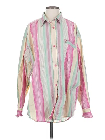 Pre-owned Bdg Long Sleeve Button Down Shirt In Pink