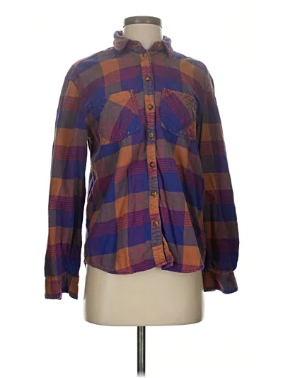 Pre-owned Bdg Long Sleeve Button Down Shirt In Purple